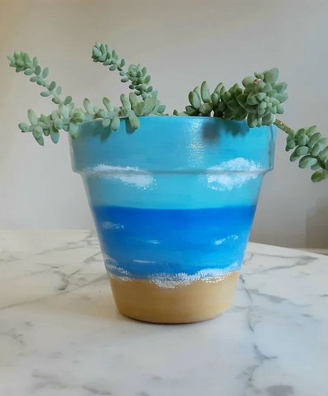 Easy Pottery Painting, Easy Pottery Painting Ideas, Easy Pottery, Paint Together, Pottery Painting Ideas, Painting Glass Jars, Clay Pot Projects, Flower Pot Art, Terra Cotta Pot Crafts