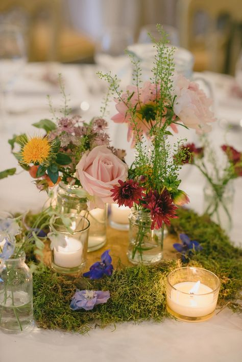 A whimsical woodland Jewish wedding with a Jenny Packham gown at South Farm, UK | Ria Mishaal Photography | Smashing the Glass wedding blog Woodland Garden Wedding, Whimsical Garden Wedding Centerpieces, Spring Farm Wedding, Whimsical Garden Wedding, Drinks Reception, Woodland Flowers, Whimsical Woodland, Pinterest Wedding, Farm Wedding Venue