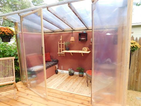 Solarium She Shed & Dancing Deck: 10 Steps (with Pictures) Possible upgrade for current shed...or replacement greenhouse Pallet Shed Plans, 10x12 Shed Plans, Diy Storage Shed Plans, Lean To Shed Plans, Diy Storage Shed, Wood Shed Plans, Shed Construction, Free Shed Plans, Wood Storage Sheds