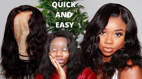 You Need This Wig In Your Life! How To Install A Wig Fast -  Natural Wavy Bob - Chev B. - https://blackhairinformation.com/video-gallery/you-need-this-wig-in-your-life-how-to-install-a-wig-fast-natural-wavy-bob-chev-b/ Natural Wavy Bob, Chev B, Grow Black Hair, Healthy Hair Regimen, Wig Installation, Weave Styles, Wavy Bob, Hair Regimen, Wavy Bobs