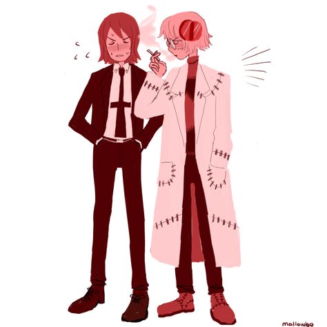 Dr Stein And Spirit, Stein And Spirit, A Sound Soul Dwells, Spirit Albarn, Soul Eater Fanart, Dr Stein, Soul Eater Stein, Spirit Soul, Sound Mind