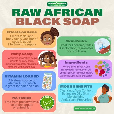 Swipe left to explore our RAW African Black Soap—a natural skincare essential that harnesses the power of pure, unprocessed ingredients to rejuvenate your skin. Check it out today!💯 ▫ https://garnersgarden.com/products/african-black-soap ▫ #garnersgarden #naturalskincare African Bodycare, African Black Soap Benefits, Black African Soap, Black Soap Benefits, Raw African Black Soap, African Skin Care, African Soap, 21st Birthday Photoshoot, African Black Soap