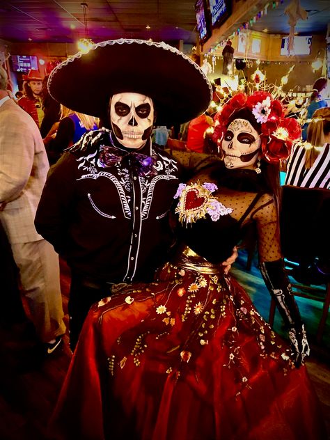 La Catrina and Mariachi Mariachi Costume, Halloween, Pins