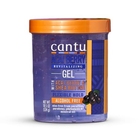 Smooth, slick, or perfect your style with Cantu's Revitalizing Styling Gel. Formulated with acai berry and pure shea butter, this natural blend defines hair strands without flakes, itch, or crunch. Cantu's Styling Gel hydrates hair and provides a light, flexible hold plus manageability to reveal soft, defined hair strands. Your hair is unique and authentically beautiful, like you. Care for it with Cantu. Our cleansing, conditioning and styling products are specially formulated with simple ingredients to help you achieve all your hair goals and feel your best. Size: 18.5 oz.  Color: Orange. Cantu Styling Gel, Cantu Products, Natural Hair Gel, Low Porosity Hair Products, Hair Strands, Natural Hair Beauty, Curly Girl Method, Curl Cream, Hydrate Hair