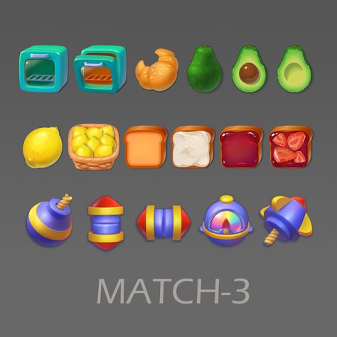 Match Three Games, Match Three, Match 3 Games, Candy Games, Jobs In Art, Casual Art, 2d Game Art, Cooking Game, Game Interface