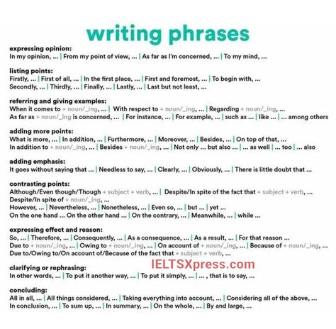 Writing Phrases #ielts #ieltswriting Essay Phrases, Writing Phrases, Ielts Writing Task1, Ielts Essay, Analytical Essay, Ielts Academic, Essay Writing Examples, Descriptive Essay, Improve Writing Skills