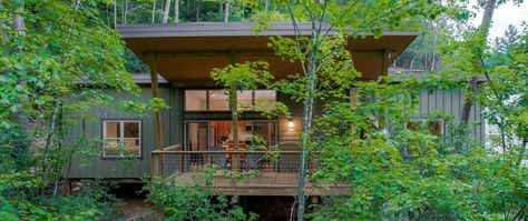 Shed Roof Design, The Hunting Party, Brevard Nc, Luxury Cabins, Cabin Modern, Forest Lodge, Mountain Cabins, Green Granite, Pisgah National Forest