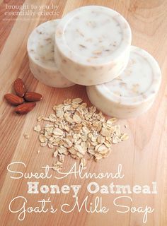 Diy Soap Gifts, Savon Diy, Săpunuri Handmade, Diy Skin Care Recipes, Honey Oatmeal, Homemade Soap Recipes, Goats Milk, Homemade Bath Products, Soap Bars