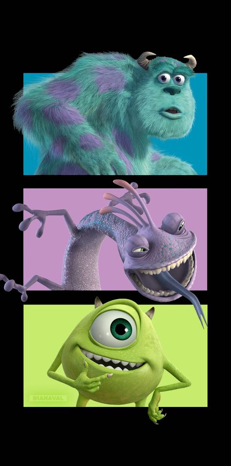 Salivan Monster Factory, Sullivan Y Boo, Monsters Inc Roz, Sullivan Monsters Inc, Monster Company, Sully And Boo, Disney Movies List, Monsters Inc Boo, Mike From Monsters Inc