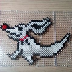 Zero Nightmare Before Christmas hama beads by Victoria Christmas Hama Beads, Hama Beads Halloween, Zero Nightmare Before Christmas, Perler Designs, Christmas Perler Beads, Hamma Beads Ideas, Perler Creations, Pearl Beads Pattern, 3d Perler Bead