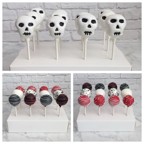 Skull cake pops. Made March 2018. Skull Cake Pops, Bad To The Bone Cake, Bad Two The Bone Food Ideas, Bad 2 The Bone Birthday Cake, Bad Two The Bone Birthday Cake, Bad Two The Bone Cake, Bone Cake, Bad Two The Bone, Skull Cake