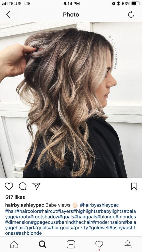 I love it! Obviously, this look is more like coffee and cream rather than gray. Hair Color Ideas For Blondes For Fall, Brown Lowlights In Blonde Hair, Fall Blonde Highlights, Trendy Hair Color Ideas, Coffee With Cream, Haircuts Ideas, Hair Color Ideas For Brunettes, Blonde Hair With Highlights, Trendy Hair Color