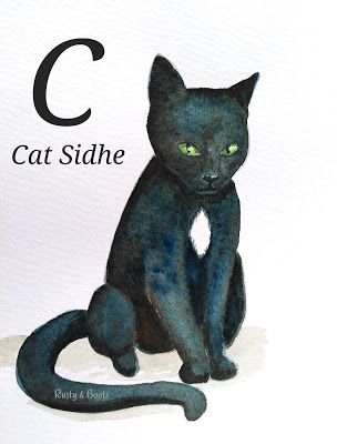 Scottish Mythical Creatures, Cait Sidhe, Irish Mythical Creatures, Irish Fairies, Scottish Folklore, British Folklore, Magical Beasts, Fabulous Beasts, Elf Cat