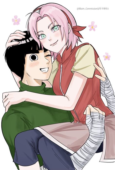 Naruto Couples, She Walks In Beauty, Naruto Comic, Rock Lee, Naruto Ship, Sakura Uchiha, Sakura And Sasuke, Japanese Manga Series, Couple Cartoon