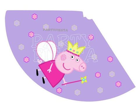 peppa pig on Pinterest | Free Printable Party, Pigs and Birthday ... Peppa Pig Party Hats, Peppa Pig Fairy, Peppa Pig Birthday Party Decorations, Peppa Pig Birthday Invitations, Hat Printable, Pig Crafts, Peppa Pig Birthday Party, Pepa Pig, Birthday Party Decorations Diy