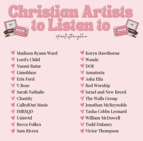 Songs Christians Can Listen To, Netflix Shows To Watch Christian, The Best Christian Songs, Christian Youtube Ideas, 2000s Christian Aesthetic, Things To Do As A Christian, Christian Group Chat Names Ideas, Christian R&b Playlist, How To Have A Christian Glow Up