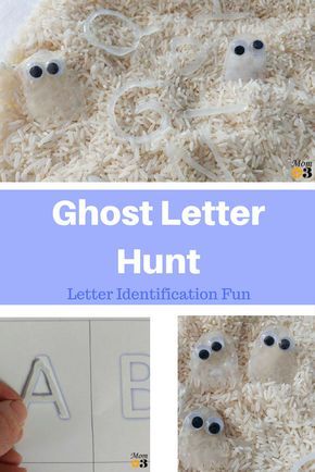 Your kids will love learning their letters with these spooky ghost invisible letters! They can hunt for letters, numbers, or even sight words! #ghost #letters #sightwords #Halloween #preschool #kindergarten Ghost Preschool, Invisible Letters, Halloween Storytime, Ghost Letters, Halloween Centers, Kindergarten Halloween, Prek Activities, October Activities, Halloween Sensory