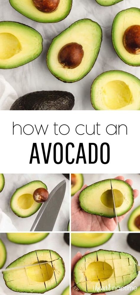 Have some fun learning how to cut an avocado with this easy-to-follow, foolproof guide. You’ll learn everything from how to peel an avocado to how to slice and dice it. #avocado #howto #howtocutanavocado #tips #tutorials #avocados #tipsandtricks #iheartnaptime How To Peel An Avocado, Cut Avocado, Authentic Guacamole Recipe, Spicy Guacamole, How To Cut Avocado, How To Make Guacamole, I Heart Naptime, Fruit Benefits, Avocado Smoothie