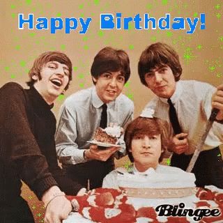 Beatles Birthday GIF - Beatles Birthday Cake - Discover & Share GIFs Beatles Happy Birthday, Beatles Birthday Cake, Happy Birthday Beatles, Happy Birthday Song Youtube, Beatles Birthday Party, Beatles Birthday, Happy Birthday Gif, Happy Birthday Vintage, Vintage Birthday Cards