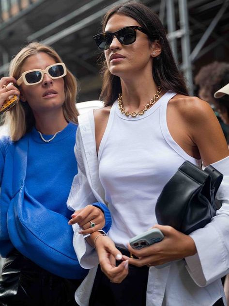 10 Items That Are Reaching Cult Status at Fashion Month | Who What Wear UK Cos Crossbody Bag, Cos Bag, Crossbody Bag Outfit, Satin Ballet Flats, Jimmy Choo Sandals, Belted Mini Skirt, Bag Outfit, Runway Trends, Black Knees