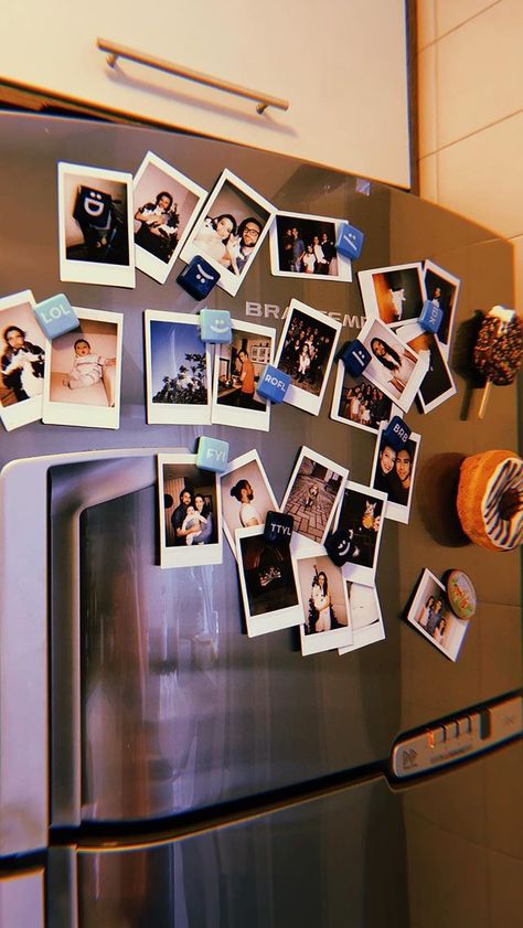 Instax Diy, Cool Room Decor, Fridge Decor, Polaroid Pictures, Planner Scrapbook, Diy Gifts For Boyfriend, Photo Decor, Crafts With Pictures, Barbie Dream House