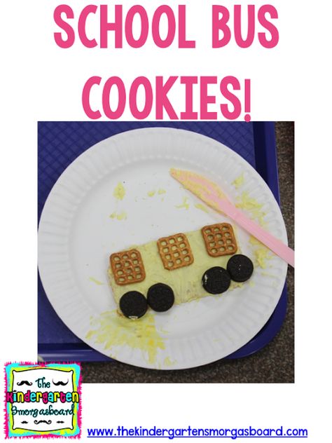 School Bus Cookies! School Bus Snack Graham Crackers, School Bus Snack, School Bus Cookies, Bus Cookies, Bus Craft, Friday Recipes, School Bus Safety, Classroom Snacks, Preschool Cooking