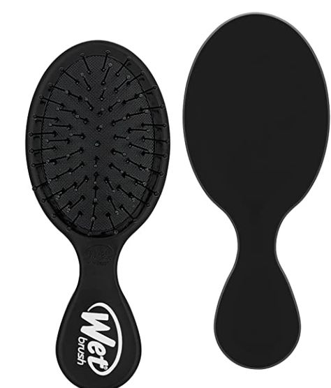 travel brush + travel + brush + essentials + pack & go bag + travel bag + must haves + amazon finds Travel Hair Brush, Bag Must Haves, Curly Thick Hair, Detangler Brush, Travel Brush, Tangle Free Hair, Travel Hairstyles, Purse Essentials, Detangling Brush