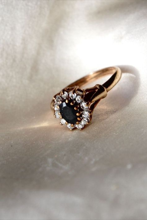 Black gold engagement rings