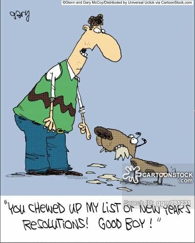 'You chewed up my list of new years resolutions! Good boy!' Happy New Year Dog, New Year Quotes Funny Hilarious, New Year Cartoon, Dog Humor, Funny Postcards, Funny New Year, Happy New Years Eve, New Years Resolutions, New Year's Resolutions