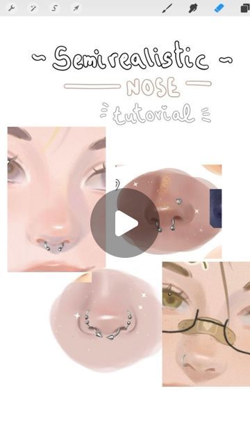 Nose Tutorial Ibis Paint, How To Draw Noses, Nose Tut, Drawing Tut, Anime Nose, Art Tut, Smart Hacks, Roblox Games, Nose Drawing