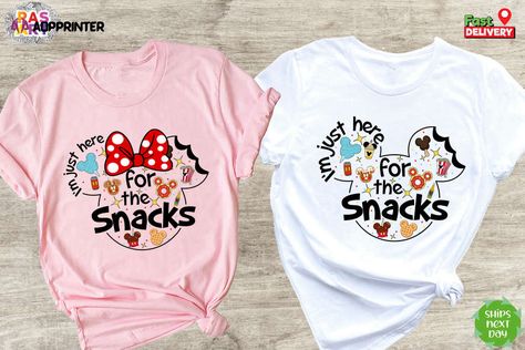 Disney Snacks Shirt, I am Just Here for the Snacks Shirt, Mickey Snacks Shirt, Minnie Snacks Shirt Check more at https://aopprinter.com/product/disney-snacks-shirt-i-am-just-here-for-the-snacks-shirt-mickey-snacks-shirt-minnie-snacks-shirt/ Here For The Snacks Shirt, Mickey Snacks, Here For The Snacks, Gifts For Disney Lovers, Disney Snacks, Womens Disney Shirts, Disney Birthday, Adventures By Disney, Disney Shirt