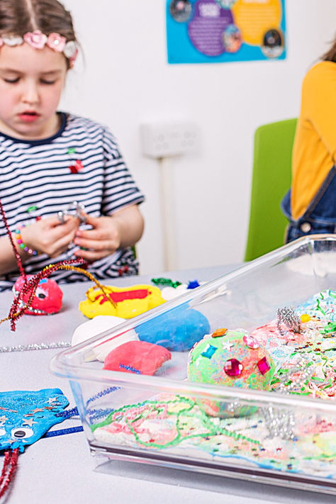 Children playing with space sensory bin Space Sensory Bin, World Space Week, Space Sensory, Space Week, Space Activities For Kids, Wrinkled Paper, Space Activities, Pipe Cleaners, Alien Creatures