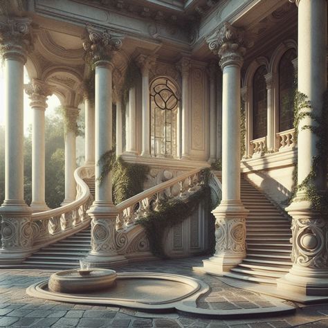 Royal Castles Interior, Fantasy Bedroom, Palace Interior, Fantasy Rooms, Castles Interior, Royal Castles, Royal Aesthetic, Sea Side, Mansions Homes