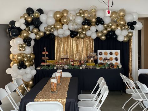 Mens 50th Birthday Party Ideas Men, 50th Birthday Ideas Decorations, 50th Birthday Party Ideas For Men Theme Decoration At Home, Centerpiece For 50th Birthday Party, Male Birthday Party Decorations, 50th Birthday Party Backdrop Ideas, Small 50th Birthday Party Ideas, Men’s 50th Birthday Party Decorations, Decoration For 50th Birthday Party