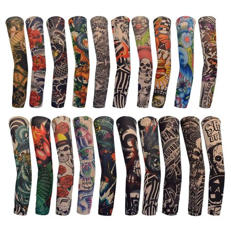 HOVEOX 20Pcs Temporary Tattoo Arm Sleeves Fake Temporary Tattoo Arm Sunscreen Sleeves Tattoo Sleeves Temporary Tattoo Sleeve Fake Tattoo Sleeves, Large Temporary Tattoos, Arm Temporary Tattoos, Temporary Tattoo Sleeves, Full Arm Tattoos, Tattoo Sleeves, Tattoo Arm, 3d Tattoo, Large Tattoos