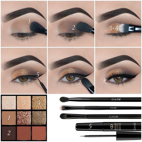 Perfect Eyeshadow, Everyday Eyeshadow, Maquillage Yeux Cut Crease, Mekap Mata, Natural Eyeshadow, Makeup Tutorial Eyeshadow, Eye Makeup Steps, Simple Eye Makeup, Makijaż Smokey Eye