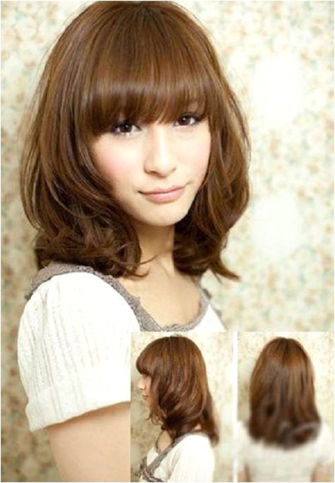 Korean Shoulder Length Hairstyles 2021 Korean Medium Hair, Japanese Short Hair, Medium Layered Hair, Shoulder Hair, 2015 Hairstyles, Japanese Hairstyle, Hair Styles 2017, Long Bob Hairstyles, Mid Length Hair