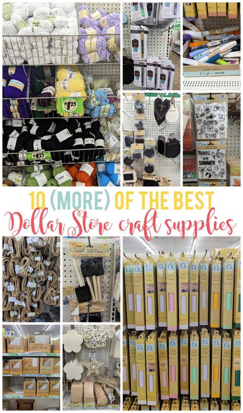 Find more of the best craft supplies from the dollar store! They have so much to choose from for both kids crafts and crafts for you. Plus I share ways you can use each one! Dollar Tree Craft Supplies, Organize Crafts, Free Craft Supplies, Cheap Craft Supplies, Bulk Craft Supplies, Chalkboard Tags, Wholesale Craft Supplies, Group Crafts, Organize Craft Supplies