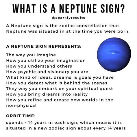 What is a Neptune Sign? Neptune Astrology, Planets In Astrology, Neptune In Capricorn, Astrology Meaning, Planet Signs, Astrology Planets, Birth Chart Astrology, Learn Astrology, Astrology And Horoscopes