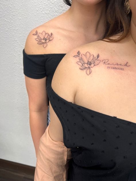 Water lily tattoo Water Lily Shoulder Tattoo, Waterlily Tattoos, Water Lily Tattoo, Water Lily Tattoos, Lily Tattoo, Water Lilly, Memorial Tattoo, Subtle Tattoos, Water Lily