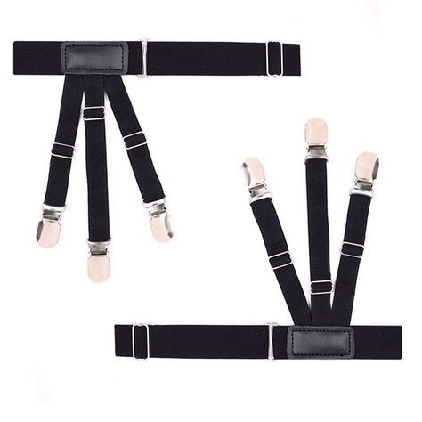 Men's Suspenders Braces For Man Shirt Anti-skid Clip Thigh Ring Garter Shirt Garters, Braces Elastics, Shirt Packaging, Suspenders Men, Shirt Tucked In, Shirt Stays, Garters, Home Fashion, Mens Shirt Dress