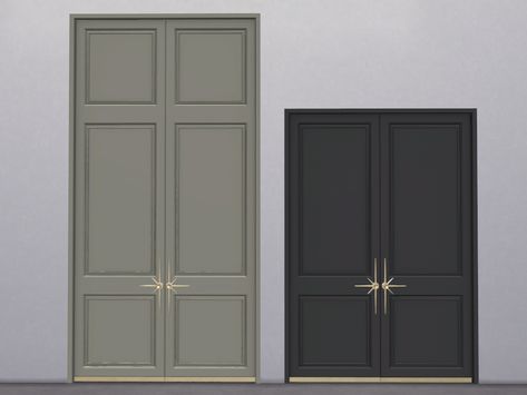 Sims 4 Cc Patreon Build Buy, Sims 4 Tall Door Cc, Sims 4 Cc Build Mode Exterior, Bloxburg Custom Door, Baddie Furniture, Sims 4 Windows Cc, Sims 4 Door Cc, Living Room Sims 4, Furniture Cc