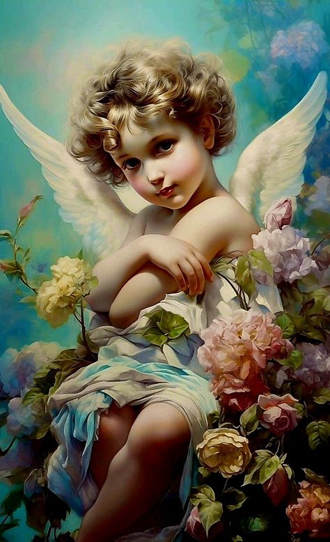 Victorian Artwork, Illusion Pictures, Catholic Wall Art, Victorian Angels, Angels Beauty, Jesus Christ Artwork, Angel Artwork, Oil Painting Tutorial, Crazy Ideas