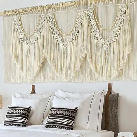 Macrame Wall Bedroom, Extra Large Macrame Wall Hanging, Dorm Stuff, Rope Wall, Scandinavian Style Home, Macrame Wall Decor, Large Macrame Wall Hanging, Large Macrame, Macrame Ideas