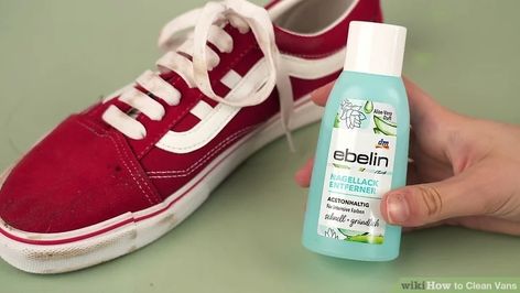 Easy Ways to Clean Vans - wikiHow Clean Vans, How To Clean Vans, Suede Vans, Red Suede Shoes, Red Vans, Fun Clothes, Hey Dudes, Dirt Stains, White Vans