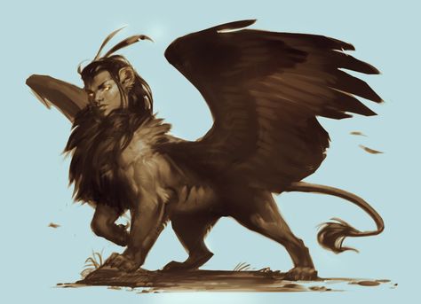 Sphinx Mythology, Mythical Creature, Fantasy Races, A Sheep, Fantasy Monster, Mythological Creatures, Mystical Creatures, Fantastic Beasts, Creature Design