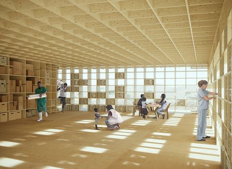 emergency center proposal provides adaptable shelter to sub-saharan communities in need Kaira Looro, Outdoor Ramp, Coworking Space Design, Architecture Competition, Shelter Design, Art Studio Design, Emergency Shelter, Architecture Concept Drawings, Emergency Management