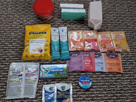 Sick Care Package/ Wellness Care Package/ Sick Kit/ Get Well | Etsy Sick Care Package For Girlfriend, Sick Gift Basket, Cold Care Package, Care Package For Sick Friend, Sick Care Package, Care Packages For Sick Friends, Travel Care Package, Sick Kit, Get Well Soon Basket