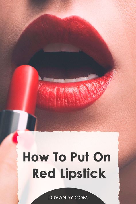 How To Do Red Lips, How To Get Red Lips, How To Apply Red Lipstick, How To Put Lipstick On, How To Apply Lipstick For Beginners, How To Put On Lipstick, Lipstick Types, Soft Red Lipstick, Applying Red Lipstick