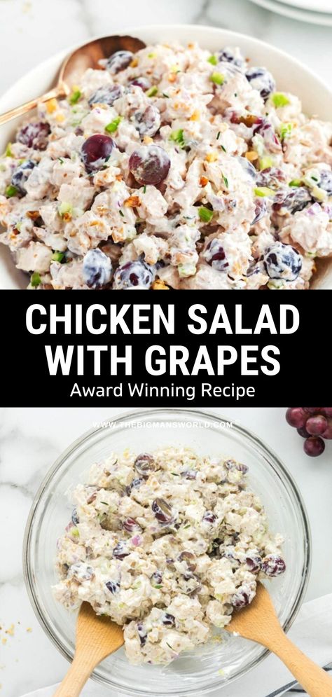 Chicken Salad With Grapes And Cashews, Chicken Salad Walnuts Grapes, Chicken Salad With Walnuts And Grapes, Grape And Walnut Chicken Salad, Chicken Salad With Red Grapes, Chicken Salad With Grapes Walnuts Recipe, Chicken Wild Rice Salad With Grapes, Best Chicken Salad Recipe With Grapes, Chicken Salad With Grapes And Pecans